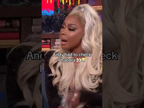 He had to remind her 😂 #phaedra #andy #rhoa #realhousewivesofatlanta #wwhl #watchwhathappenslive