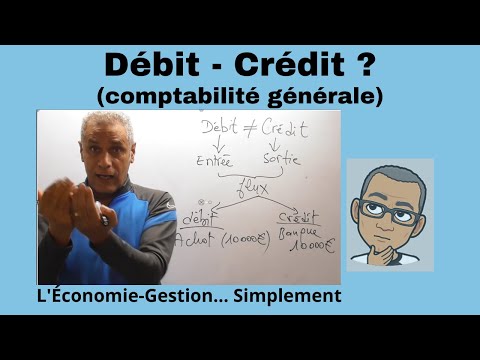 DEBIT et CREDIT en comptabilité  (en 5 minutes)... Simplement.