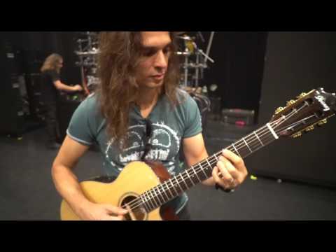 Trying My New Acoustic Guitar in Tokyo With Megadeth