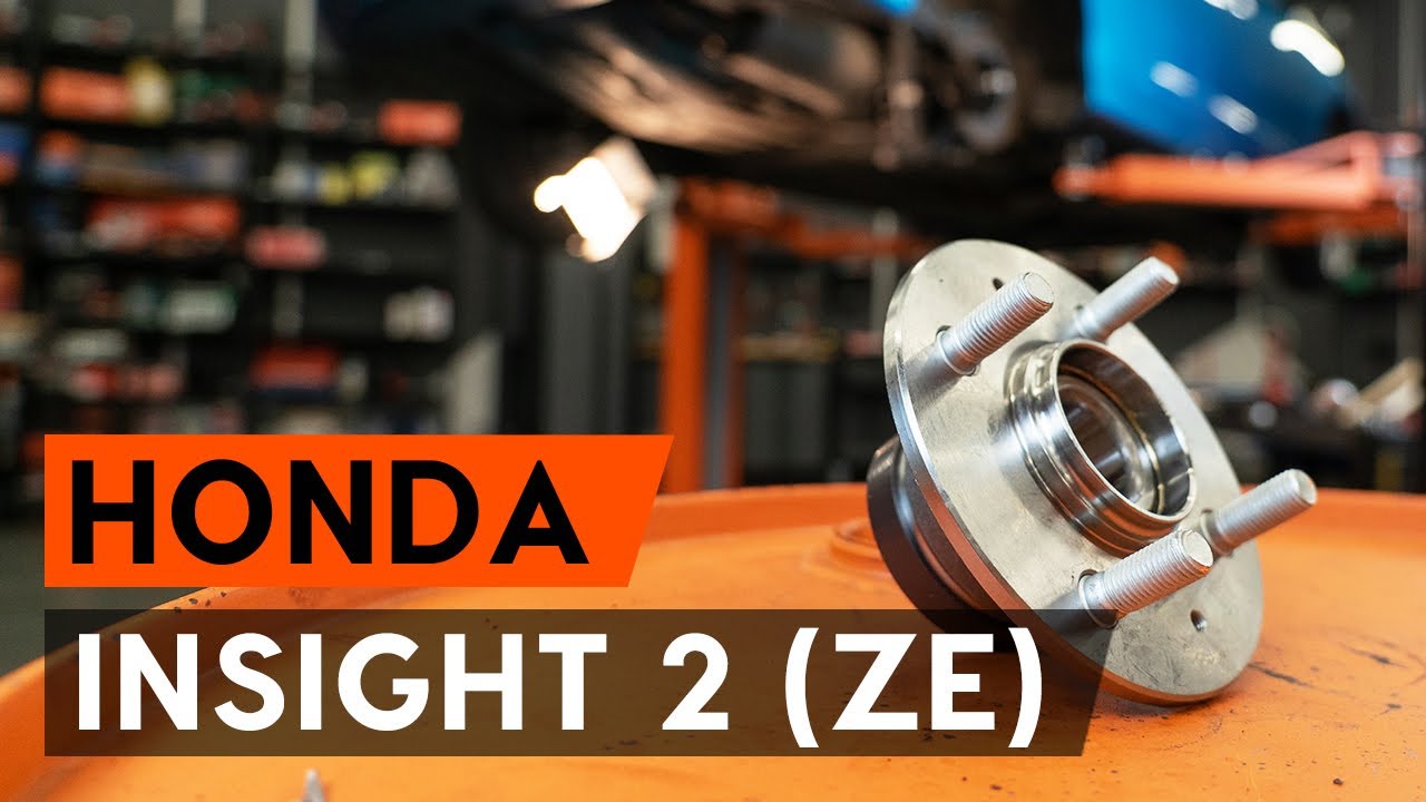 Πώς να αλλάξετε ρουλεμάν τροχού πίσω σε Honda Insight ZE2_ZE3 - Οδηγίες αντικατάστασης