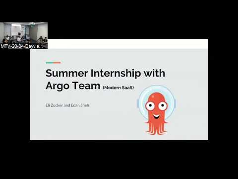 Argo + Kubeflow internship presentation by Eli & Edan
