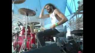 THE DISGRAZIA LEGEND - MEN BESIDE MEN - live  @ DIRTFESTO 2013 - Michele Quinzani drum-cam