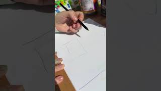Карандаш с многоцветным грифелем толстый
