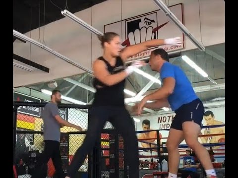 Ronda Rousey Training