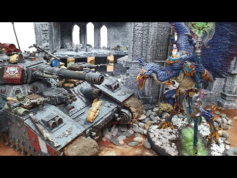 Imperial Guard vs Daemons, Warhammer 40k battle report