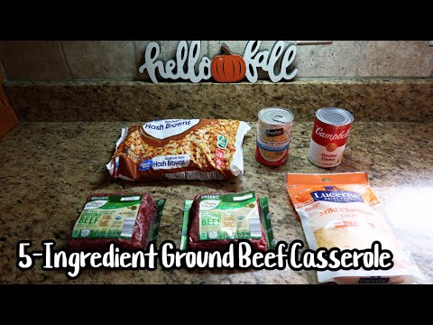 5-Ingredient Ground Beef Casserole