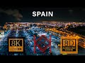8K Video Ultra HD SPAIN With Relaxing 8D Music 8K Visual 8D Audio
