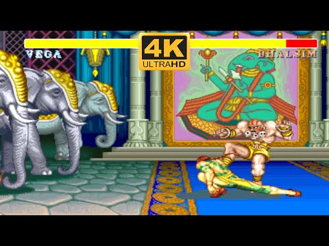 VEGA vs DHALSIM 💥 Street Fighter II' Champion Edition (Hardest) 💥 4K UHD Gameplay
