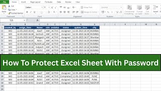 Download the video "Excel Tips and Tricks : How To Protect Excel Sheet With Password | Excel Sheet Ko Lock Kaise Kare"