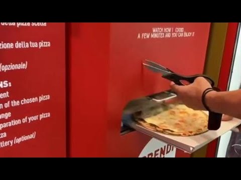 A Roma il primo distributore automatico di pizza: ecco come funziona