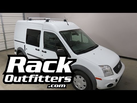 Ford Transit Connect with Thule Rapid Podium AeroBlade Roof Rack Crossbars