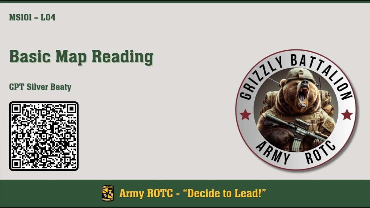 Basic Map Reading - MSL101 Lesson 04 - ROTC