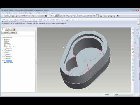E3 Pro/Engineer Wildfire 4 - Basic Modeling 3