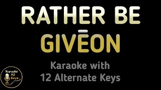 Download lagu GIVĒON - RATHER BE Karaoke Instrumental Lower Higher Female & Original Key mp3 Download lagu GIVĒON - RATHER BE Karaoke Instrumental Lower Higher Female & Original Key mp3