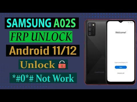 Samsung A02s Frp Bypass Samsung A025F A025G Google Account Unlock Tool