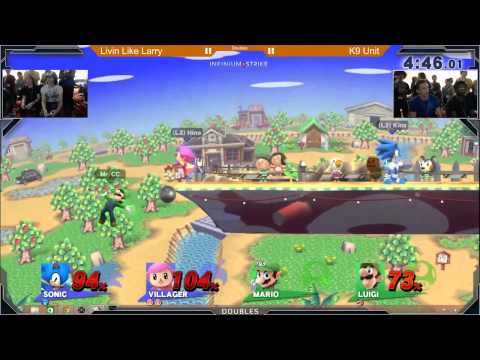 DVDA #10 Doubles: Livin Like Larry (Sonic & Villager) vs K9 Unit (Mario & Luigi) feat. FOW & ZeRo