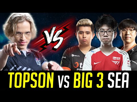 Topson SNIPER vs. BIG 3 in SEA (Kuku Tims March) DOTA 2