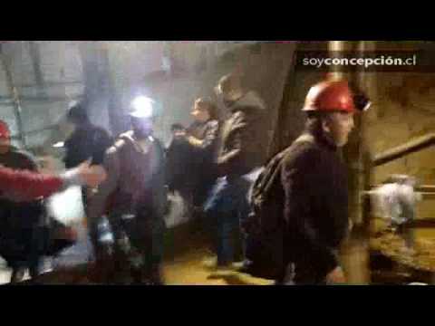 Los mineros de Curanilahue que protestaban bajo tierra salieron del pique