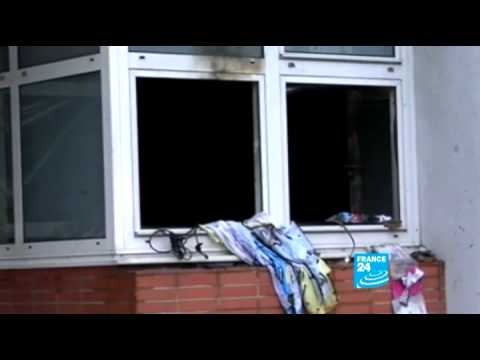 CHARLIE HEBDO HQ set on fire in pictures