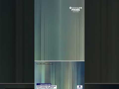 Man dives of bridge following pursuit