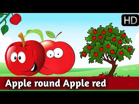 Apple round Apple red | Full rhymes | Kidszone Online Learning