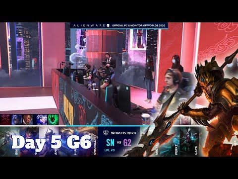 SN vs G2 | Day 5 Group A S10 LoL Worlds 2020 | Suning vs G2 eSports - Groups full game