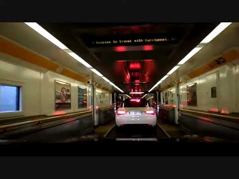 Eurotunnel - De trem - Folkestone para Calais