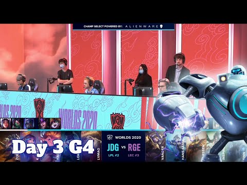 JDG vs RGE | Day 3 Group B S10 LoL Worlds 2020 | JD Gaming vs Rogue - Groups full game