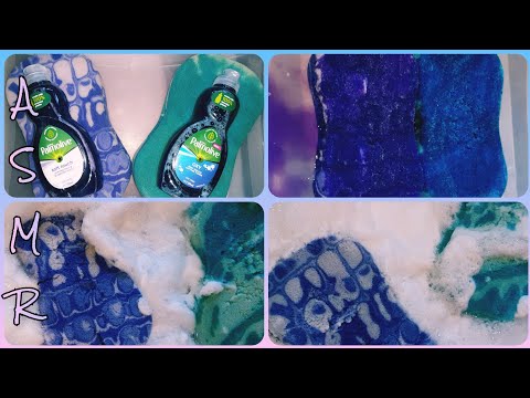 ASMR- 2 Palmolive Dish Soap Suds! +Full Rinse 💦