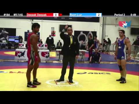 74 KG Consolation QF - Deepak IND vs Ryan Lue CAN