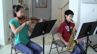 Buckbeak's Flight(from Harry Potter)---violin & alto sax by Esther & Joshua
