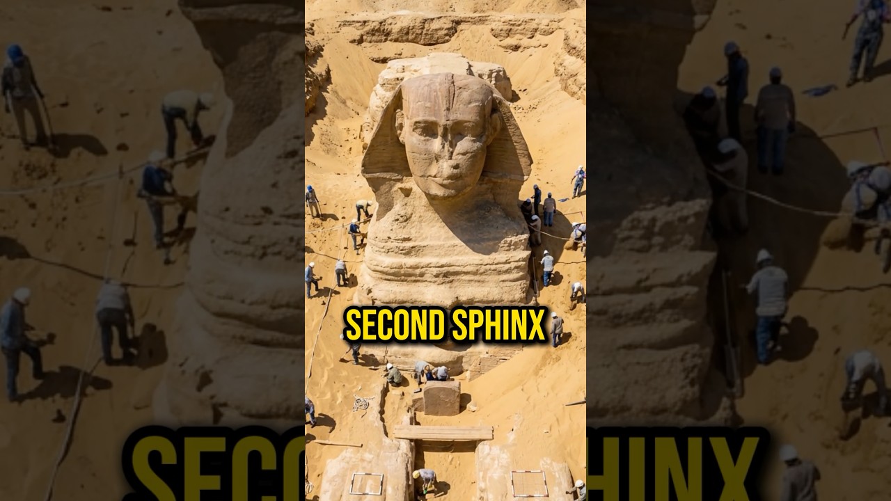 They Found Another Sphinx Beneath the Sands in Egypt #mystery #ancient #history #joerogan #shorts