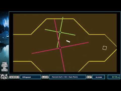 Valuethon 5 - Flywrench Any% + DLC + Super-Planets Speedrun by Killingpepsi