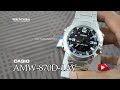 Casio AMW-870D-1AV Analog Digital Men's Wrist Watch - World Time, 10 Year Battery