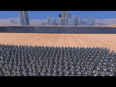 1,300 Cybermen vs 26,000 Spearmen Ultimate Epic Battle Simulator