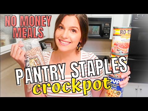 PANTRY STAPLE MEALS: RECIPES FOR FRUGAL FAMILIES: QUICK AND EASY CROCKPOT MEALS