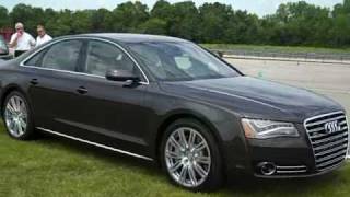 preview picture of video 'Schaumburg Audi: FIRST LOOK  On the Track with the All New 2011 Audi A8'