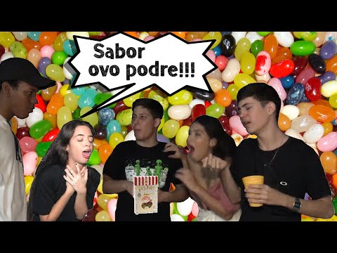 PROVANDO FEIJÕEZINHOS DE TODOS OS SABORES