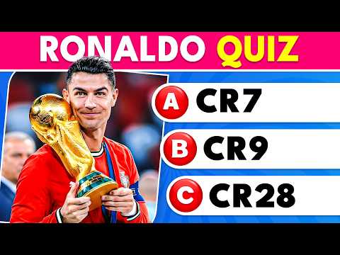 Ronaldo Quiz: How Well Do You Know About CRISTIANO RONALDO? 🐐 | Football Quiz Time