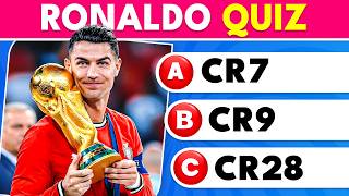 Ronaldo Quiz: How Well Do You Know About CRISTIANO RONALDO? 🐐 | Football Quiz Time