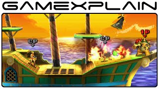 Super Smash Bros 3DS: Paper Mario Stage Gameplay (All 3 Sections!)