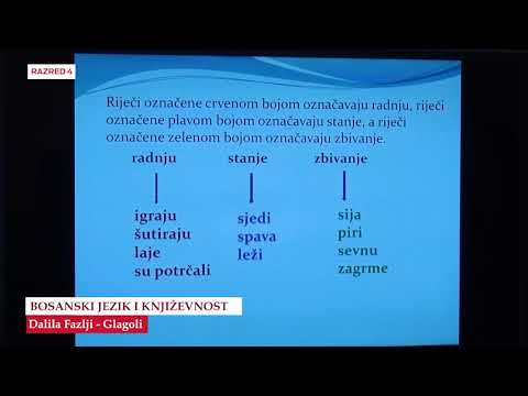 B4136   Bosanski jezik   Glagoli   Dalila Fazlji