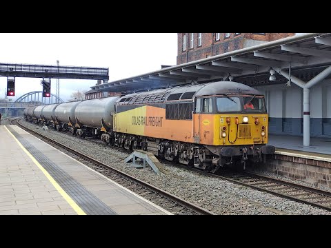 Colas 56096 - 6S95 Sinfin to Grangemouth Aviation Fuel Tanks, Derby 14/02/24.