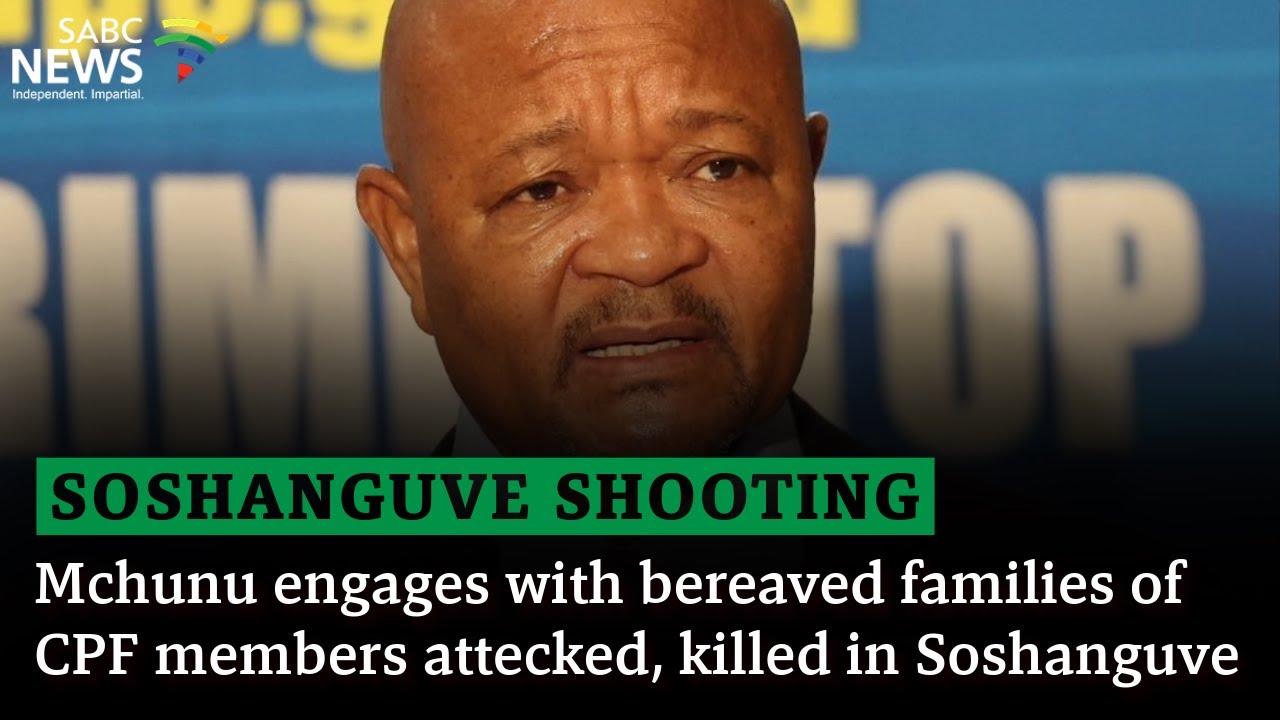 Mchunu engaging with the bereaved families of the CPF members attacked, killed in Soshanguve