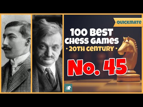 Rubinstein vs Lasker, 1909 || 100 Best Chess Games of the 20th Century
