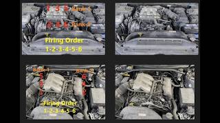 2005–2026 Hyundai Kia 3.8L V6 Engine - Firing Order - Cylinder Coil Injector Numbering Bank 1 Bank 2