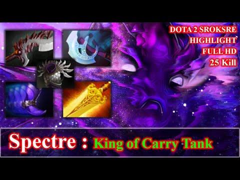 Miracle [Spectre] Safelane 25 Kill | Super Monster Unleashed TOP Carry Gameplay 7.25 Dota 2