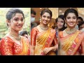 బేబమ్మ Krithi Shetty Beautiful Looks In Saree At Vegasri Gold Diamonds Store Launch At H