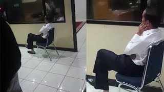 Beredar Video Jokowi Nonton Pertandingan Asian Games di Pos Polisi, Duduk Sendirian
