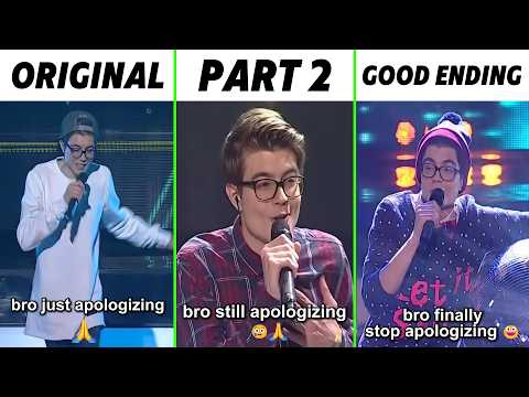 Lithuanian Justin Bieber The Sorry Guy Meme Original vs Part 2 vs Good Ending
